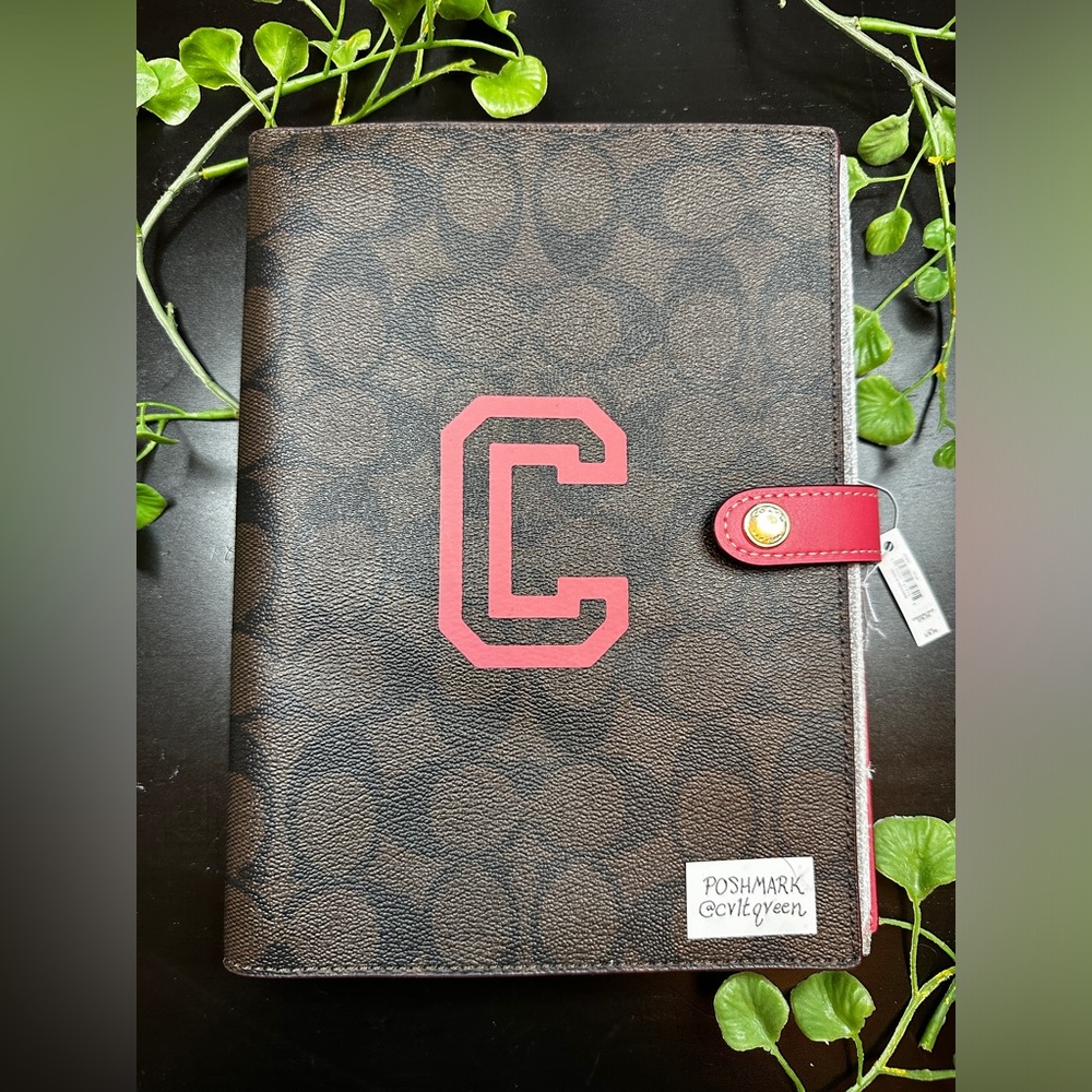 COACH Monogramed C leather Notebook | NEW WITH TAGS | Original Packaging